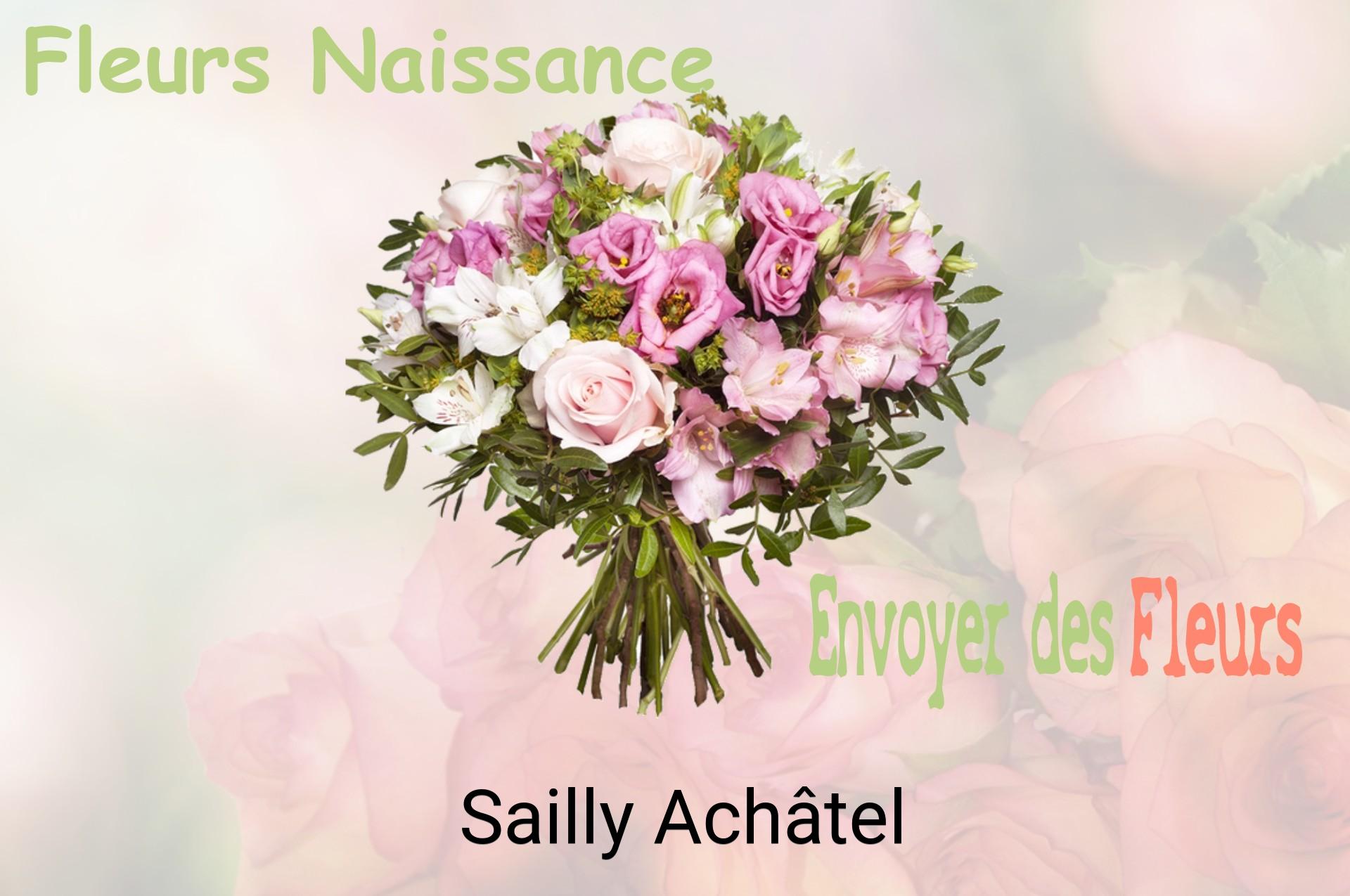 Bouquet de fleurs de naissance livré à Sailly-Achâtel